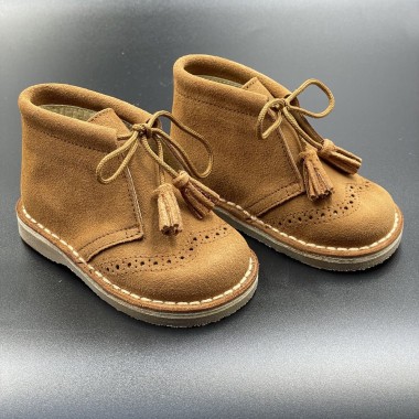 Polacchino in camoscio nappine Scarpe 19/30