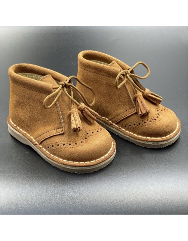 Polacchino in camoscio nappine Scarpe