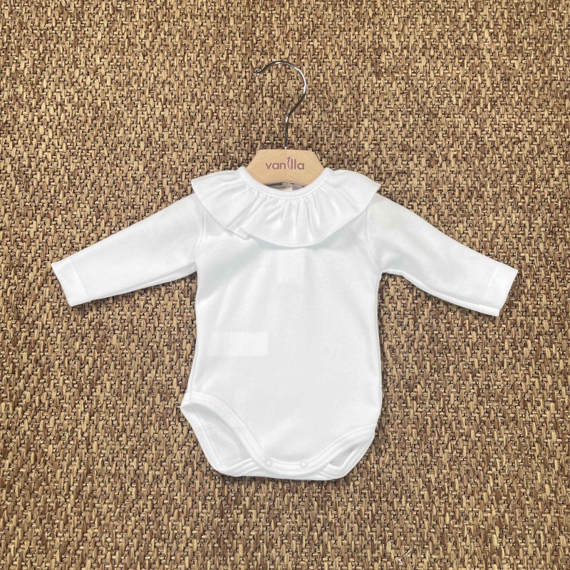 Body collo rouche Manica lunga Neonato 0/36
