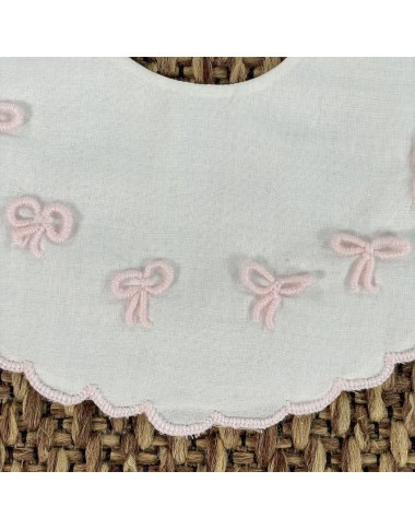 Bavetta ricamo nodo d'amore Bavetta e Mussole