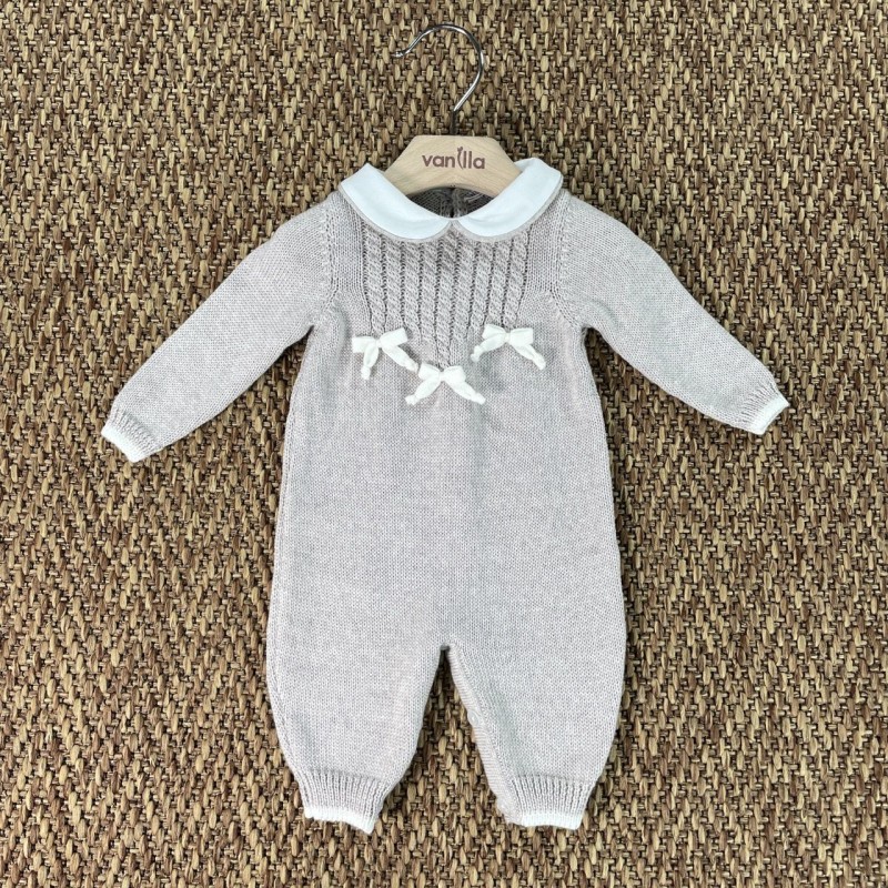 Tutina trecce in Lana Neonato 0/36