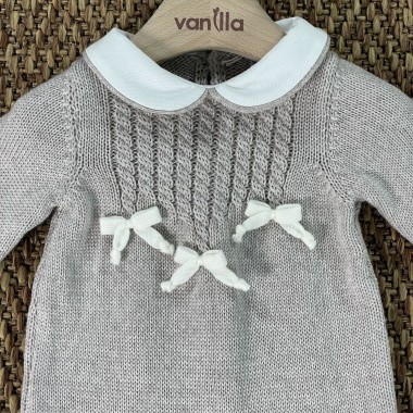 Tutina trecce in Lana Neonato 0/36