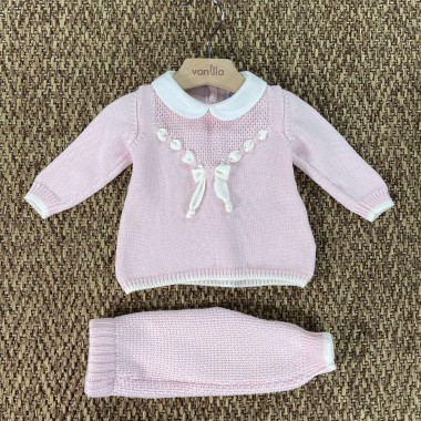 Completo Nascita in Lana Neonata 0/36