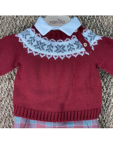 Maglia camicia e bermuda con bretelle Completo