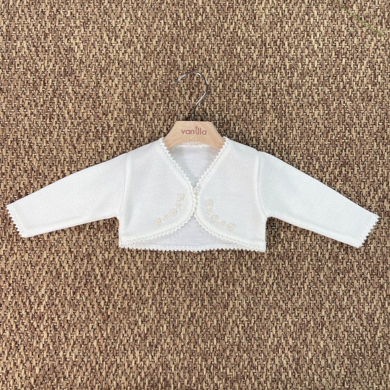 Giacchino smerlato con applicazioni Cardigan e Giacchini