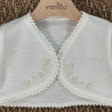 Giacchino smerlato con applicazioni Cardigan e Giacchini