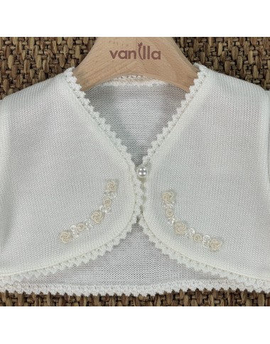 Giacchino smerlato con applicazioni Neonata