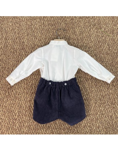 Completo camicia papillon e bermuda Neonato