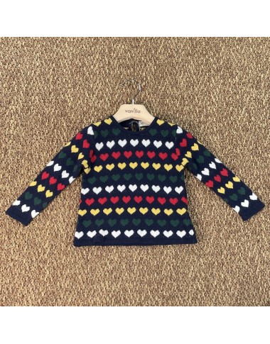 Maglia cuori lana e cashmere Maglie e Camice