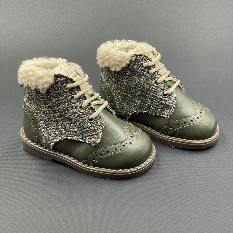 Stivaletto combinato tweed Scarpe 19/30