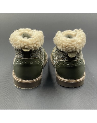 Stivaletto combinato tweed Scarpe