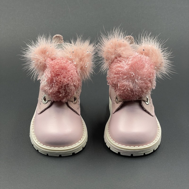 Anfibio con topolino in lana e pelliccia Scarpe 19/30