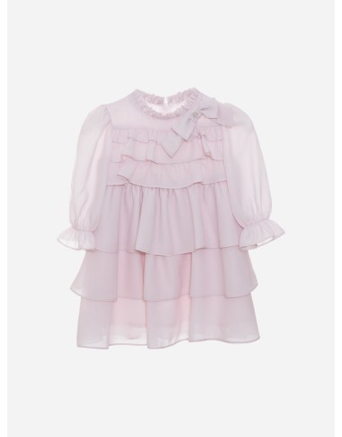 Abito chiffon balze Neonata 0/36