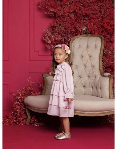 Abito chiffon balze Neonata 0/36