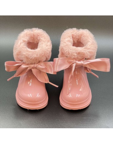 Stivaletto basso in gomma con pelliccia Scarpe 19/30