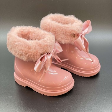 Stivaletto basso in gomma con pelliccia Pioggia 19/32