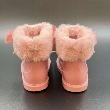 Stivaletto basso in gomma con pelliccia Scarpe 19/30