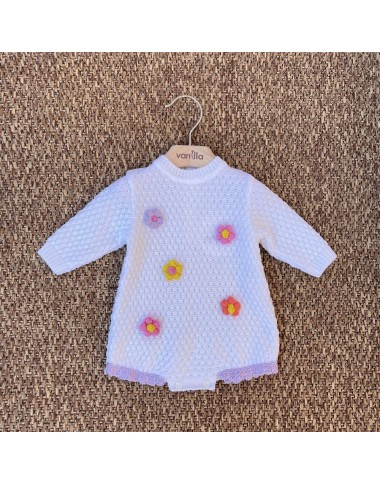 Tutina corta in lana "Fiori d'inverno" Tutine e Set Nascita