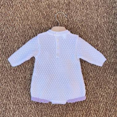 Tutina corta in lana "Fiori d'inverno" Tutine e Set Nascita