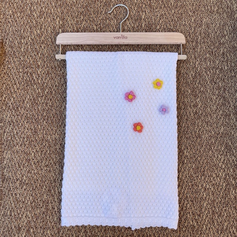 Coperta in lana "Fiori d'inverno" Coperta e Lenzuola