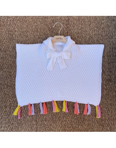 Mantella in lana nappine "Fiori d'inverno" Giubbino e Sacco