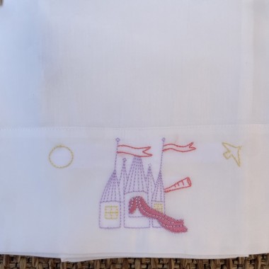 Set lenzuola passeggino "Fiori d'inverno" Coperta e Lenzuola