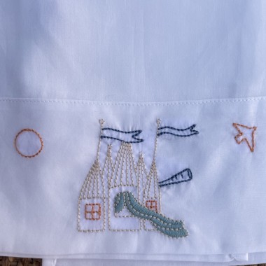 Set lenzuola passeggino "Il mio Regno" Coperta e Lenzuola