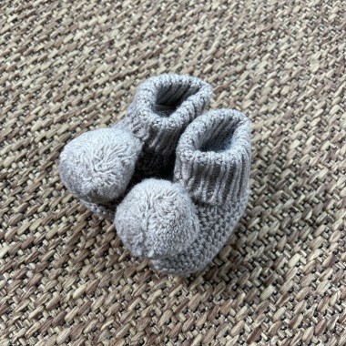 Babbucce pom pom lana Scarpe