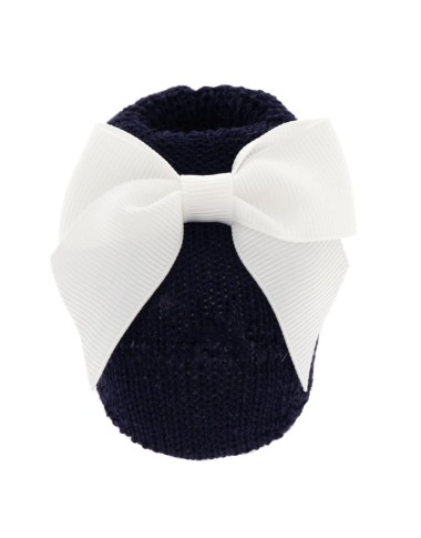 Large grosgrein bow slippers