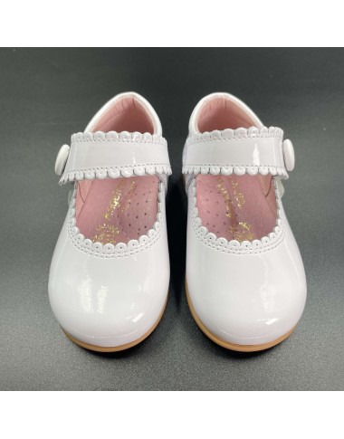 Patent button ballerina