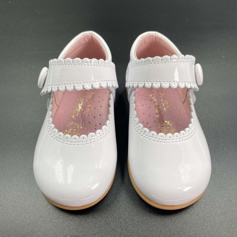 Ballerina bottone vernice Scarpe