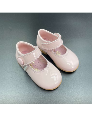 Ballerina bottone vernice Scarpe