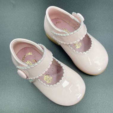 Ballerina bottone vernice Scarpe