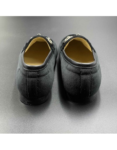 Mocassino velluto con morsetto Scarpe