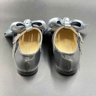 Scarpetta in vernice con fiocco in raso Scarpe