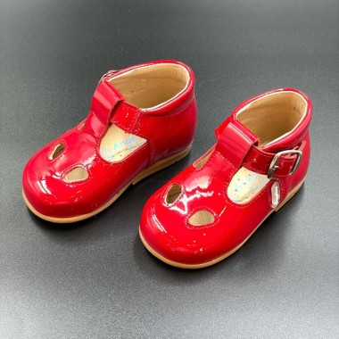 Scarpa Occhielli Vernice Scarpe