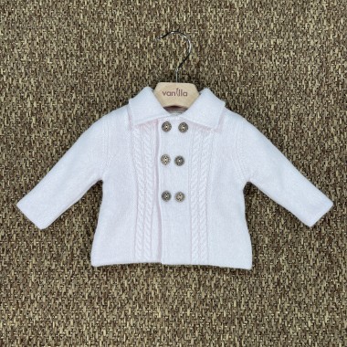 Cappotto trecce lana Neonata 0/36