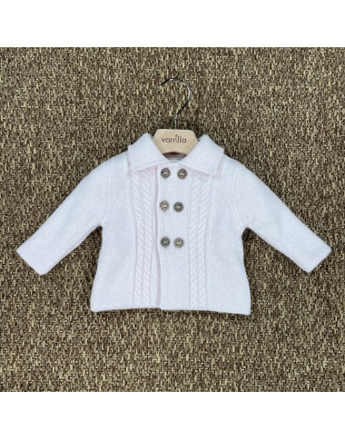 Cappotto trecce lana Neonata 0/36