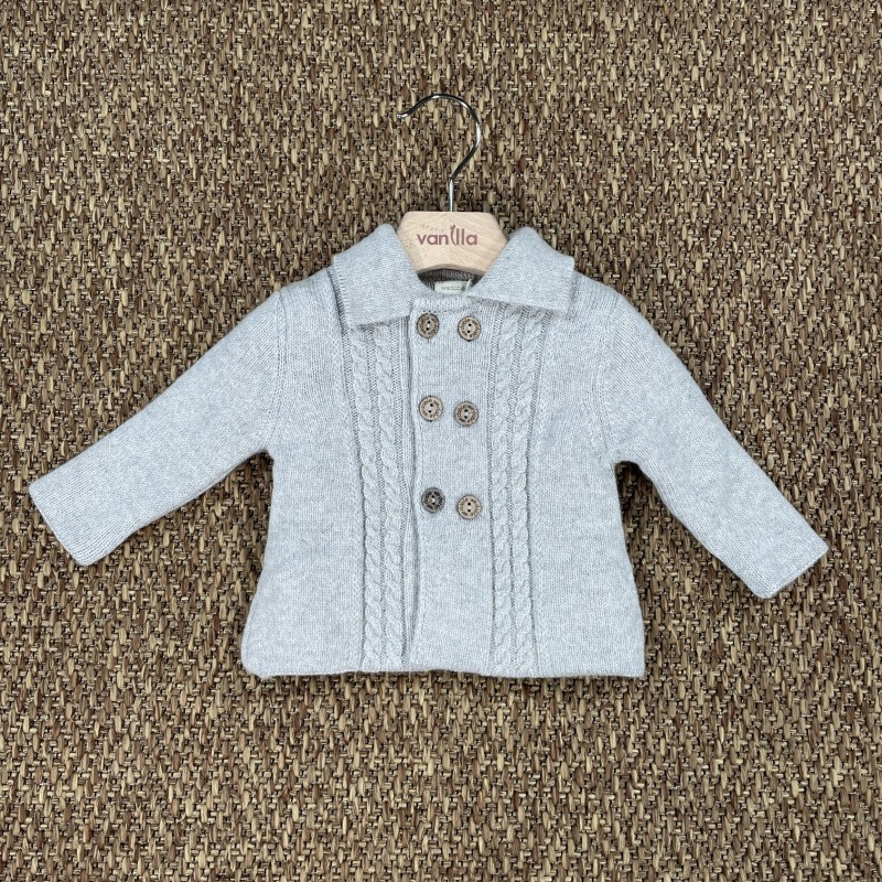 Cappotto trecce lana Neonato 0/36