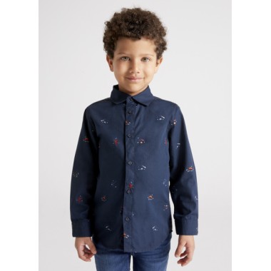 Camicia m/l stampata          Bimbo 2/8 anni