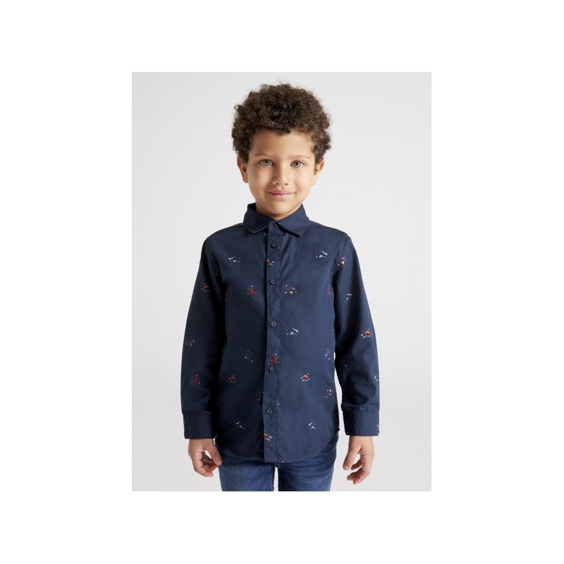 Camicia m/l stampata          Bimbo 2/8 anni