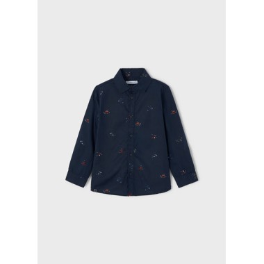 Camicia m/l stampata          Bimbo 2/8 anni