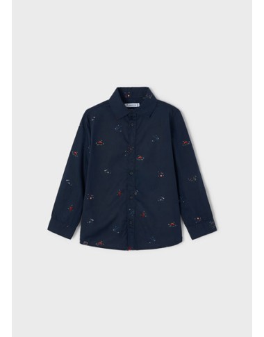 Camicia m/l stampata          Bimbo 2/8 anni