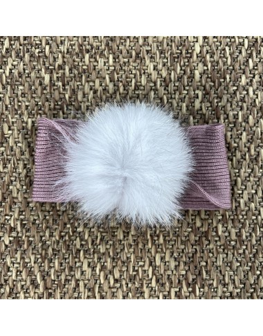 Headband with pom pom