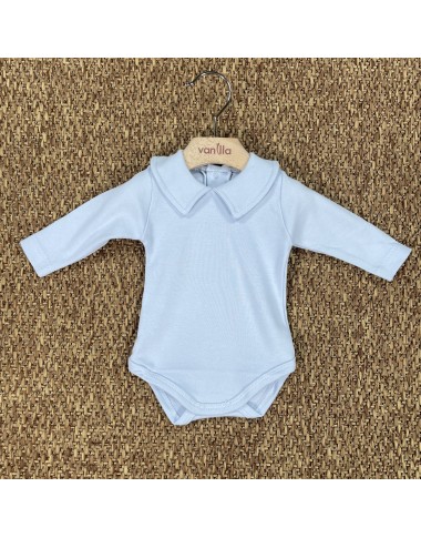 Bodysuit with pointed neck and long sleeves