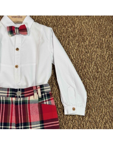 Bermuda shirt and bow tie set