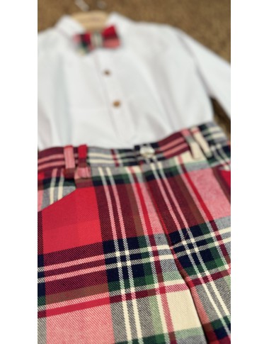 Set camicia bermuda e papillon Bimbo 2/8 anni