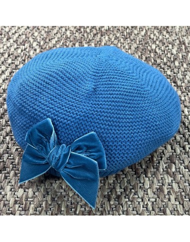 Beret with Velvet Bow