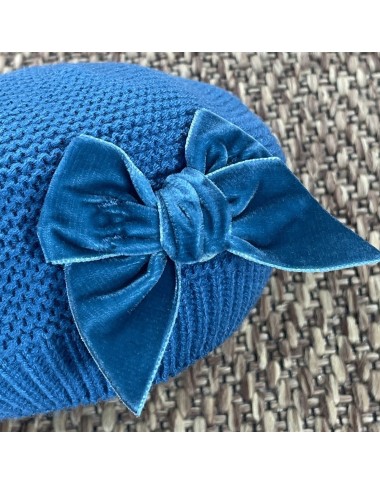 Beret with Velvet Bow