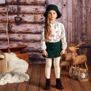 Blusa fiori Bimba 2/8 anni